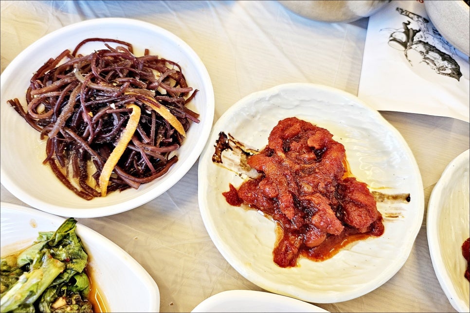 속초 물회 맛집 바람꽃해녀마을 점심으로 굿!