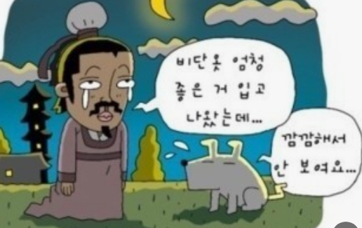 과천애문화, 오늘의 사자성어, 금의야행 [錦衣夜行]