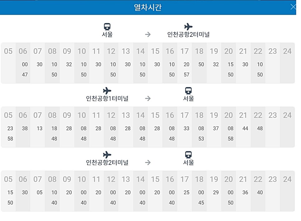 AREX 서울역 공항철도 직통열차 시간표 할인 탑승 후기
