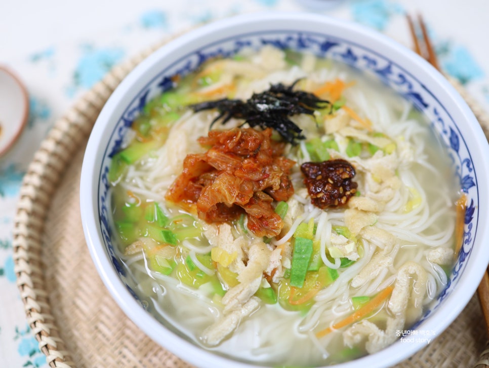 진한 멸치국수 레시피 육수 내는법 중면 삶기 국수 삶는법 시간