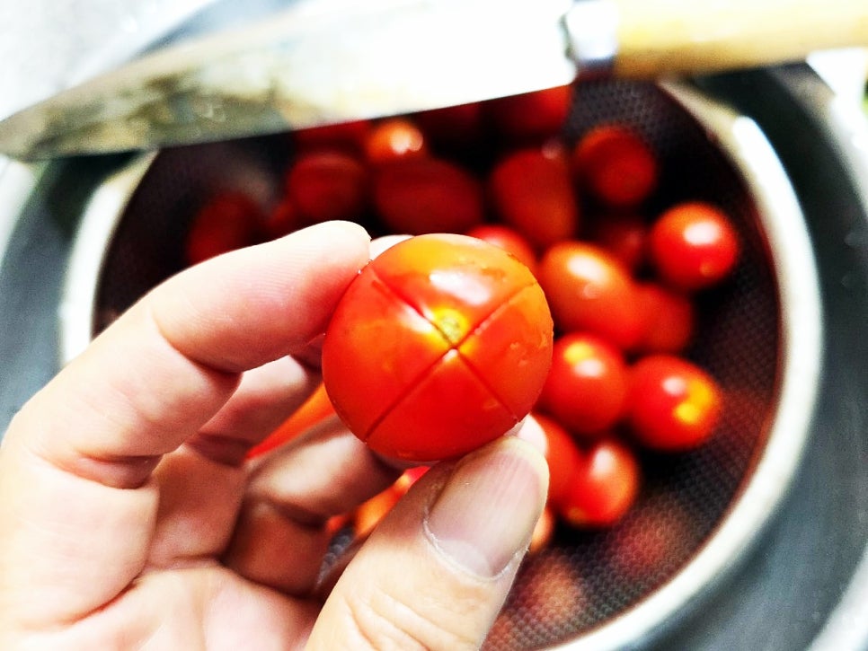 방울토마토 마리네이드 만들기 토마토냉채