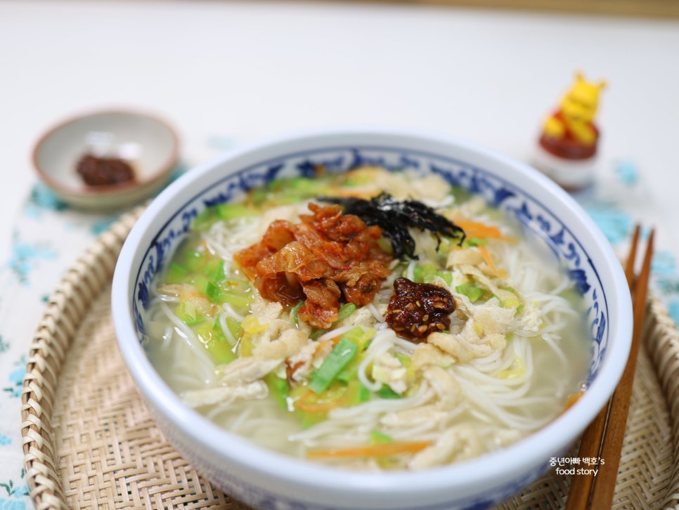 진한 멸치국수 레시피 육수 내는법 중면 삶기 국수 삶는법 시간