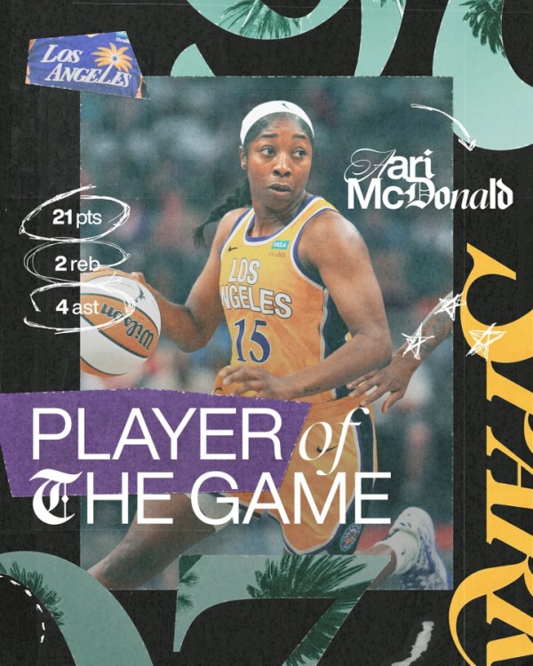 [WNBA] 키아 너스 (Kia Nurse), LA 스팍스 백코트의 기둥.
