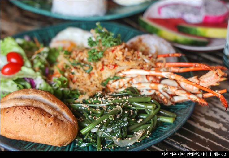 베트남 호이안 맛집 호이안 랍스터 톰도 메뉴 에어컨 식당