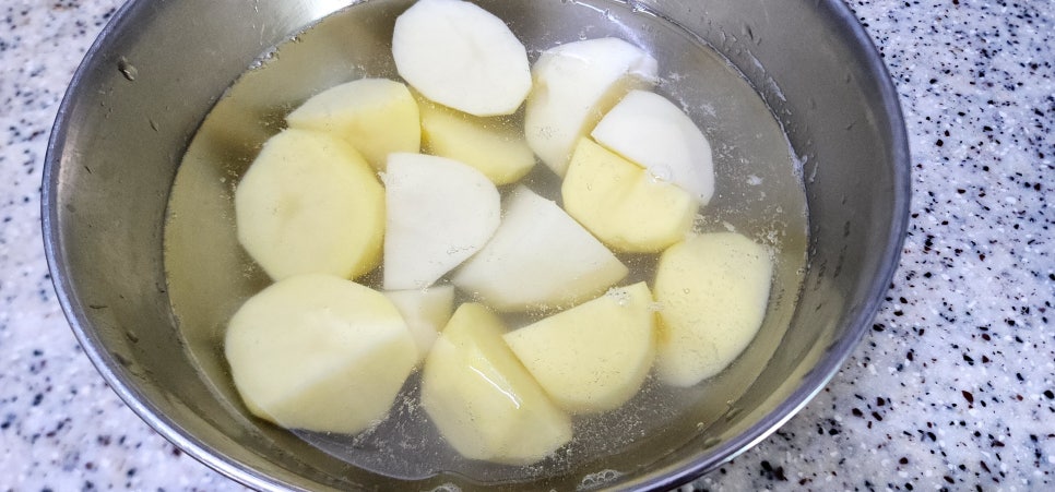 편스토랑레시피 감자구이 간단한 간식 휴게소 감자만들기 알감자버터구이