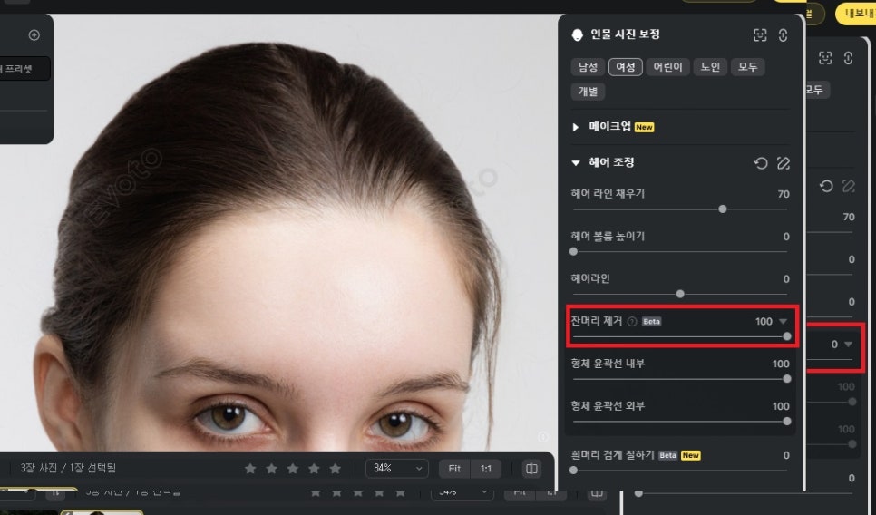 인물사진 얼굴 보정 프로그램 Evoto AI 이보토 사진 색감 보정