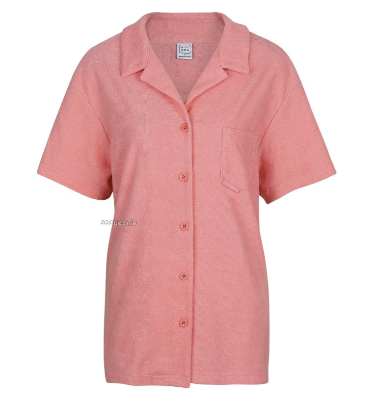 한예슬 파자마 홈웨어 브랜드 핑크 셔츠 & 팬츠 잠옷 세트 가격은?