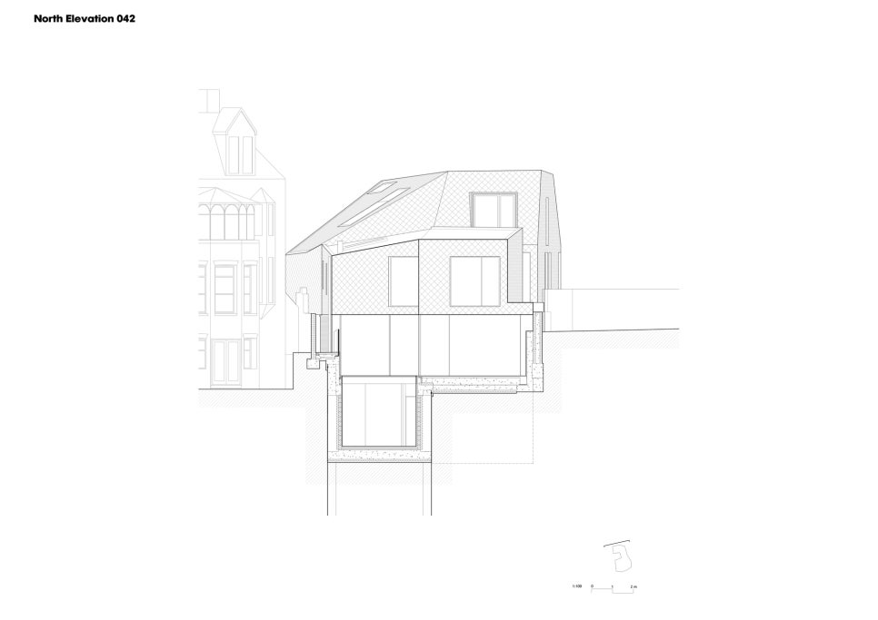 구상 속의 추상! 다각형 면들로 이루어진 조형물 같은 집, Mesh House by Alison Brooks Architects