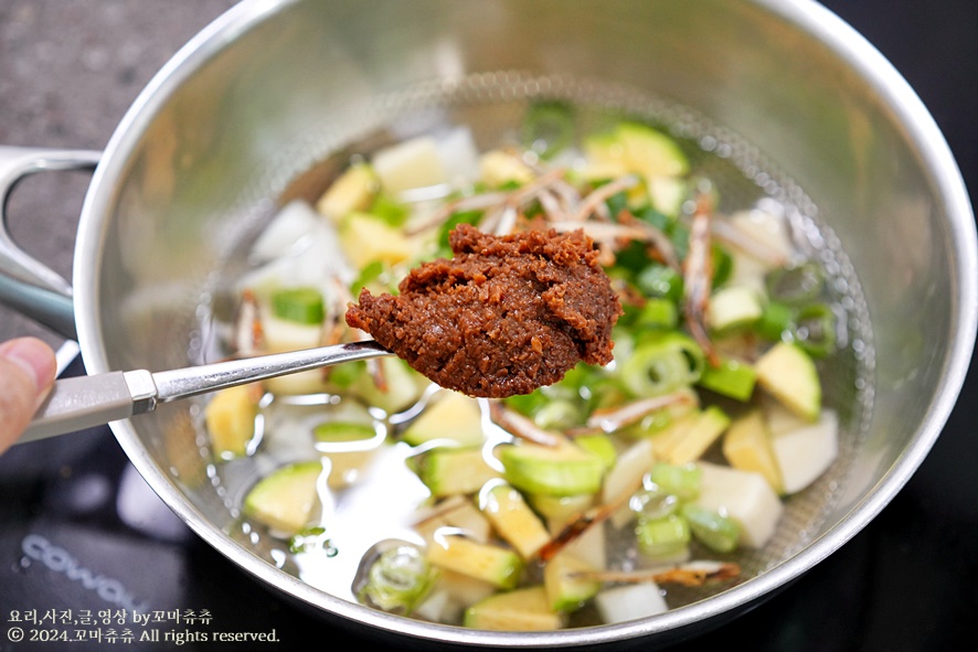 두부 된장찌개 맛있게 끓이는법 감자 된장찌개 레시피 재료