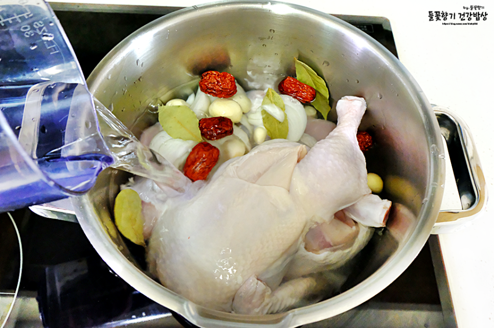 냄비 닭백숙 끓이는법 찹쌀 백숙 레시피