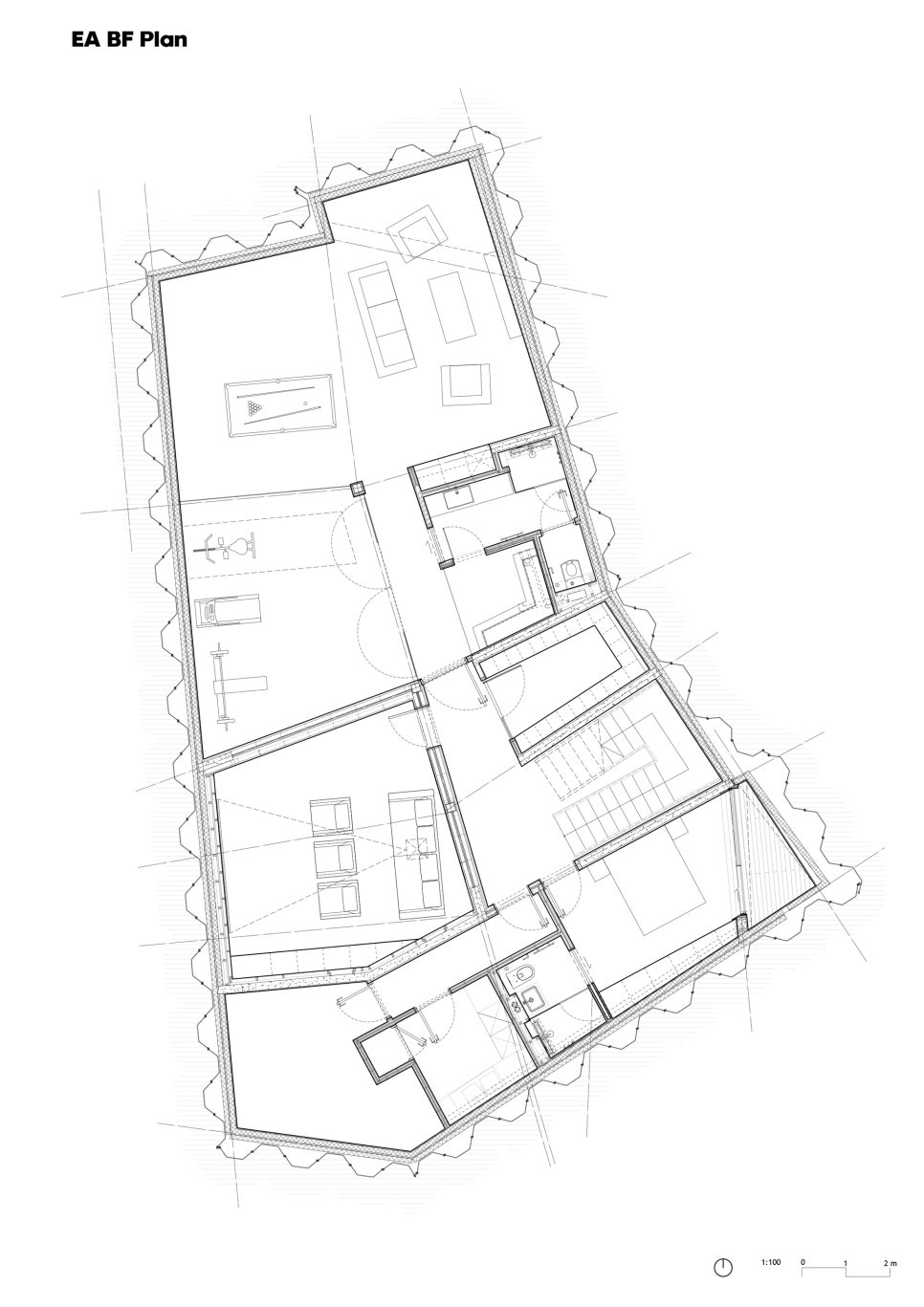 구상 속의 추상! 다각형 면들로 이루어진 조형물 같은 집, Mesh House by Alison Brooks Architects