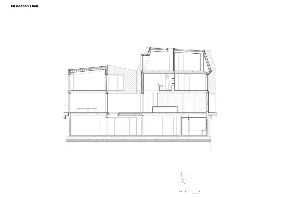 구상 속의 추상! 다각형 면들로 이루어진 조형물 같은 집, Mesh House by Alison Brooks Architects