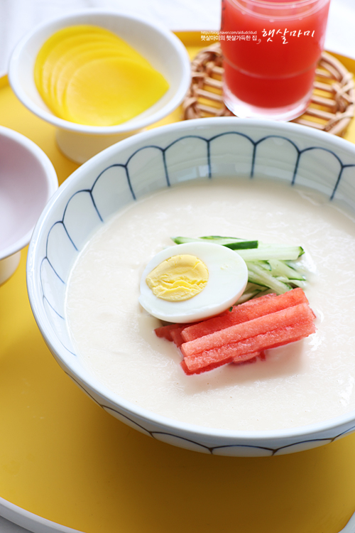 햇살마미네 집밥 이야기 면요리 혼밥 메뉴 추천 콩국수 사천자장면
