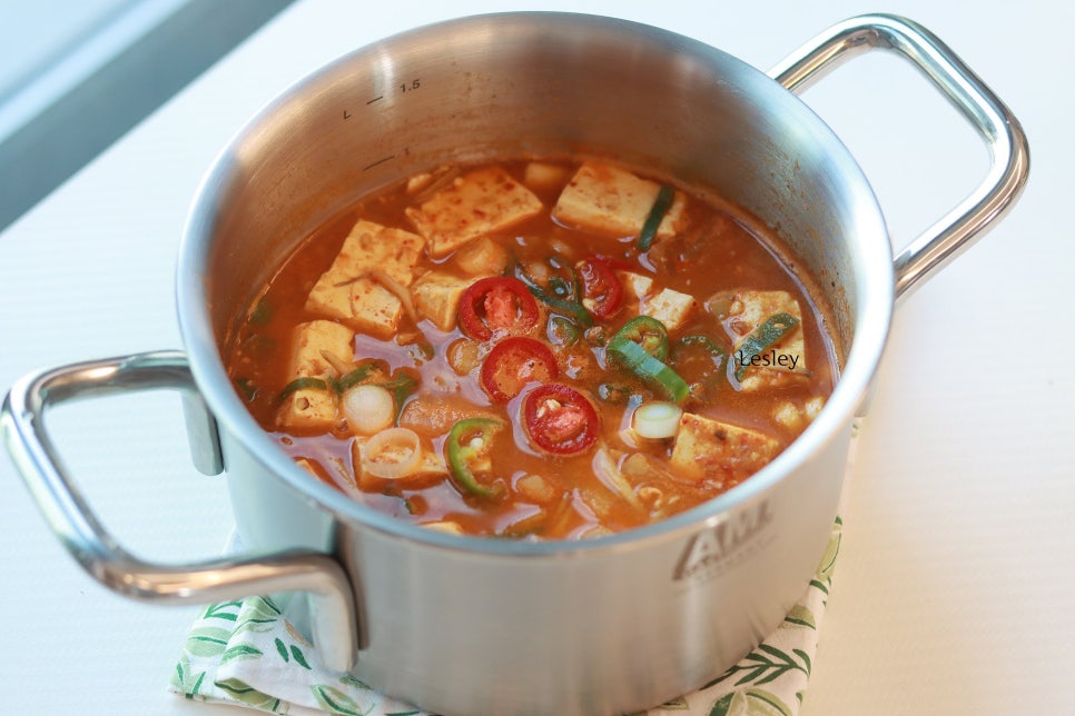 두부 된장찌개 맛있게 끓이는법 된장찌개 레시피