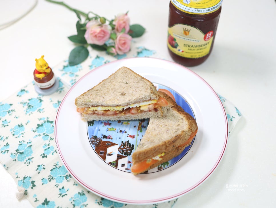코스트코 딸기잼 추천 아이들 간단한 아침메뉴 식빵 샌드위치 만드는법
