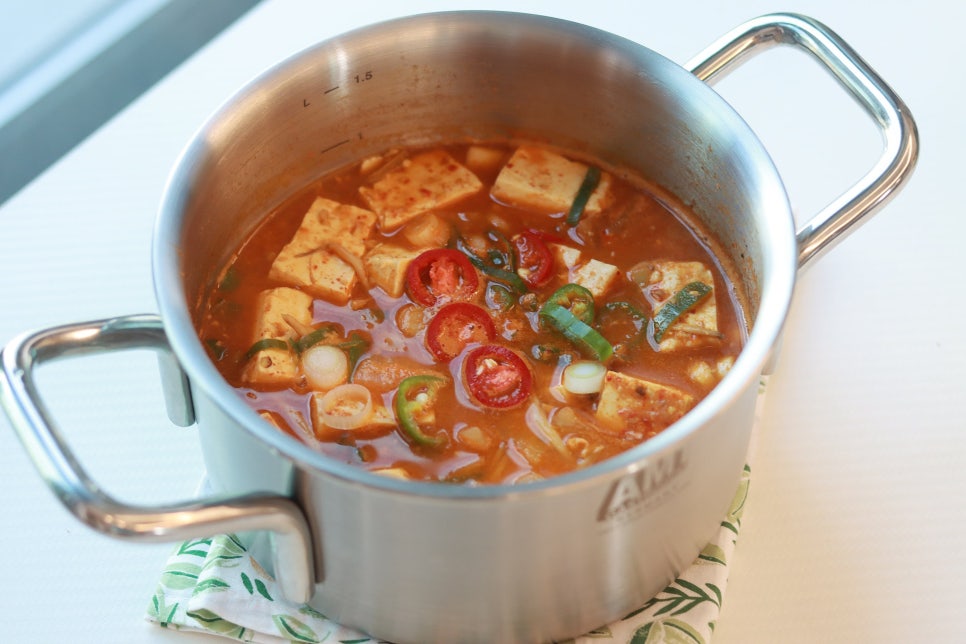 두부 된장찌개 맛있게 끓이는법 된장찌개 레시피