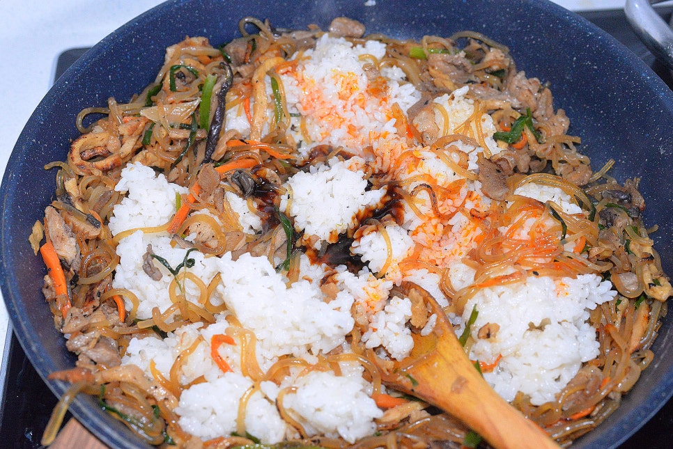 잡채김밥 만드는법 간단김밥 남은잡채 활용요리