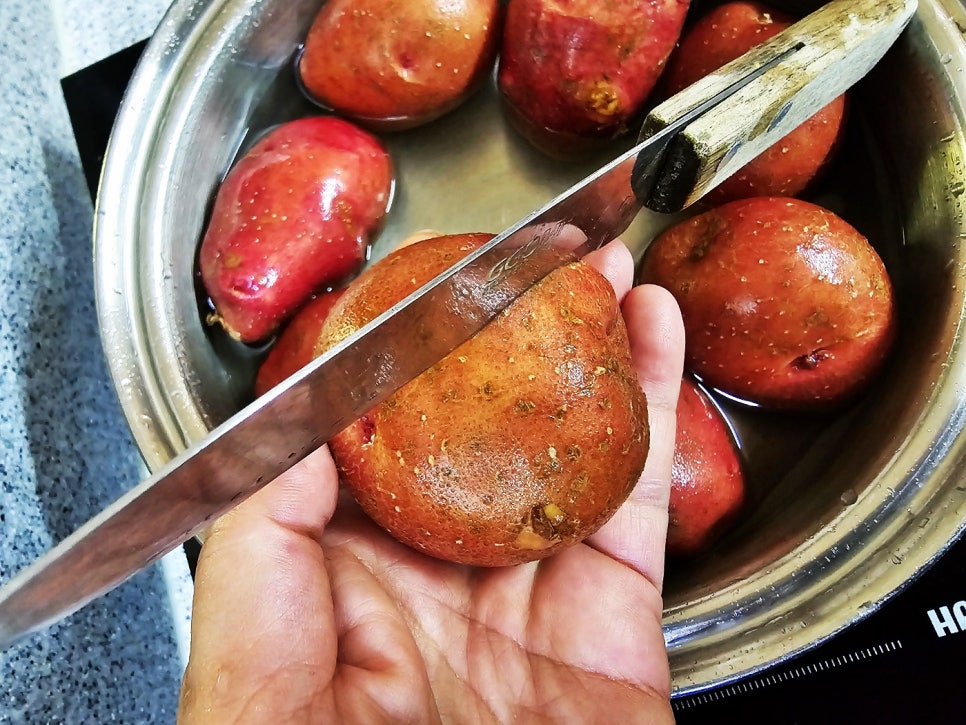 홍감자 삶는법 감자 찌는법 여름별미 건강한 간식