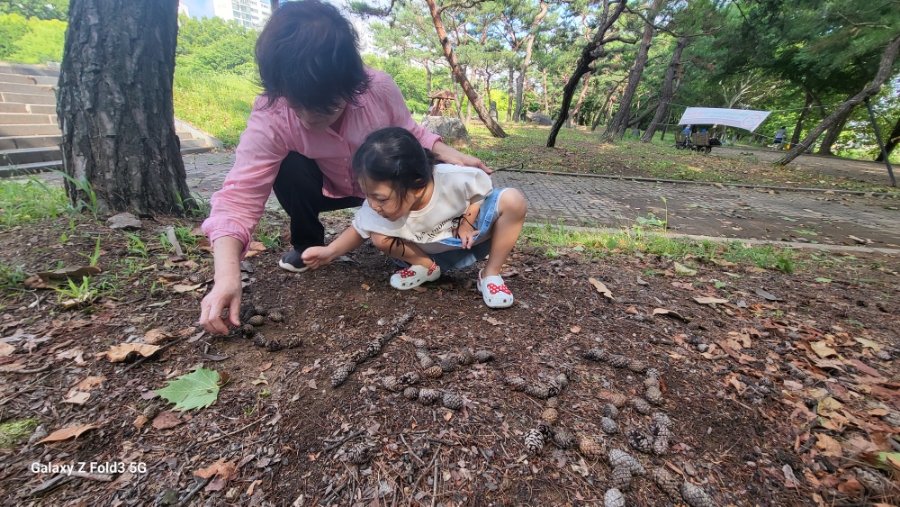 아이와 자연놀이 힐링이 따로 없네~