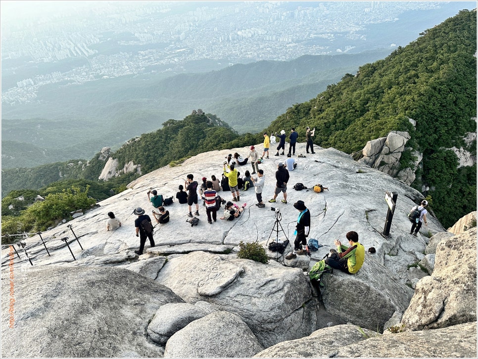 북한산 : 백운대 일출~만경대~소원바위능선