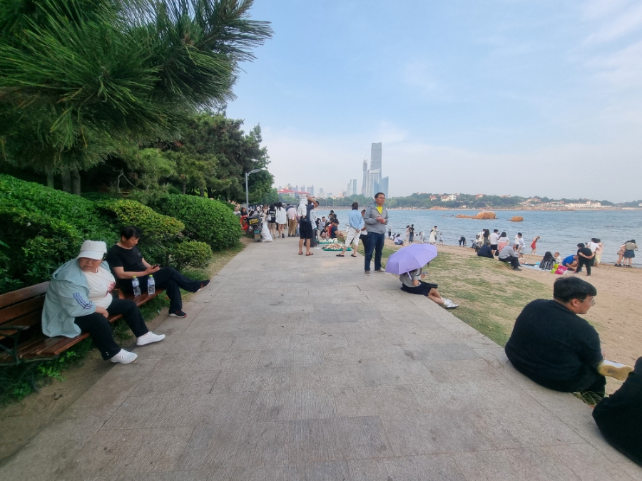 칭다오 제2해수욕장(青岛第二海水浴场)➡️제3해수욕장(青岛第三海水浴场) - 태평각공원