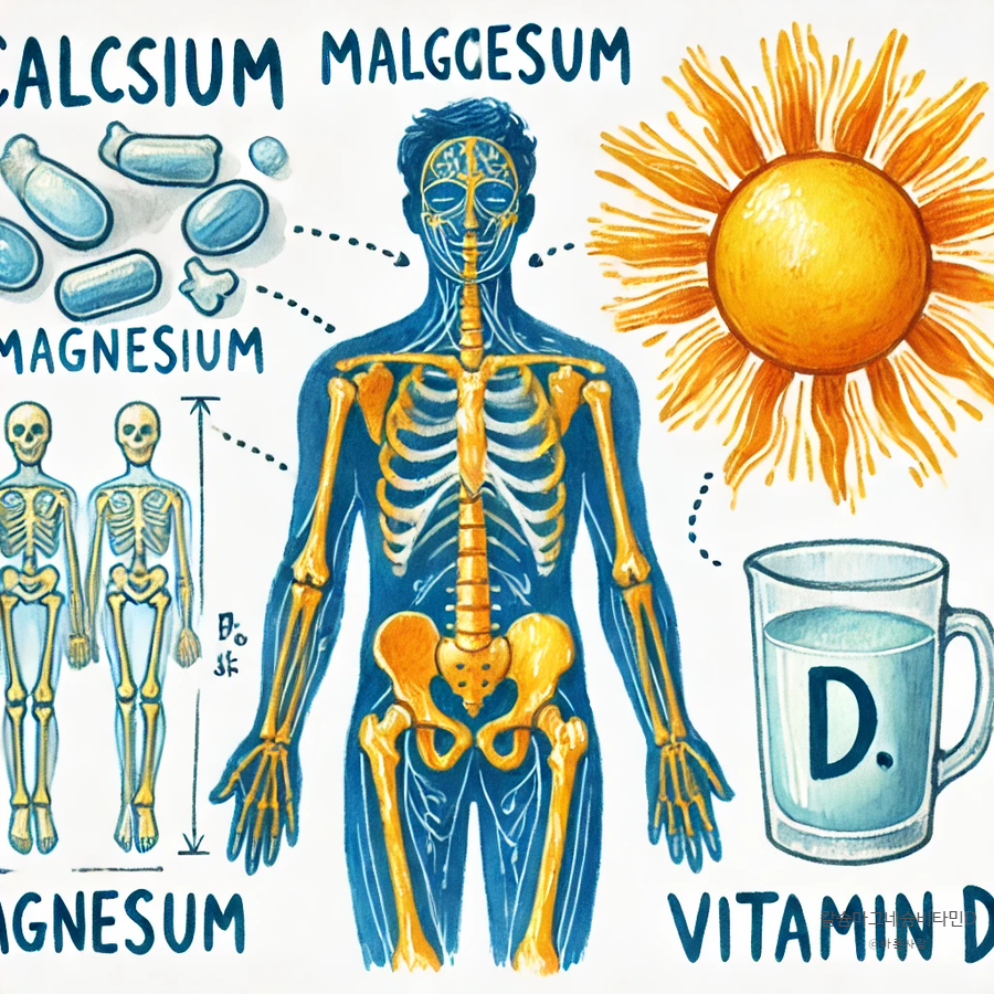 칼슘마그네슘비타민D 조합 시너지