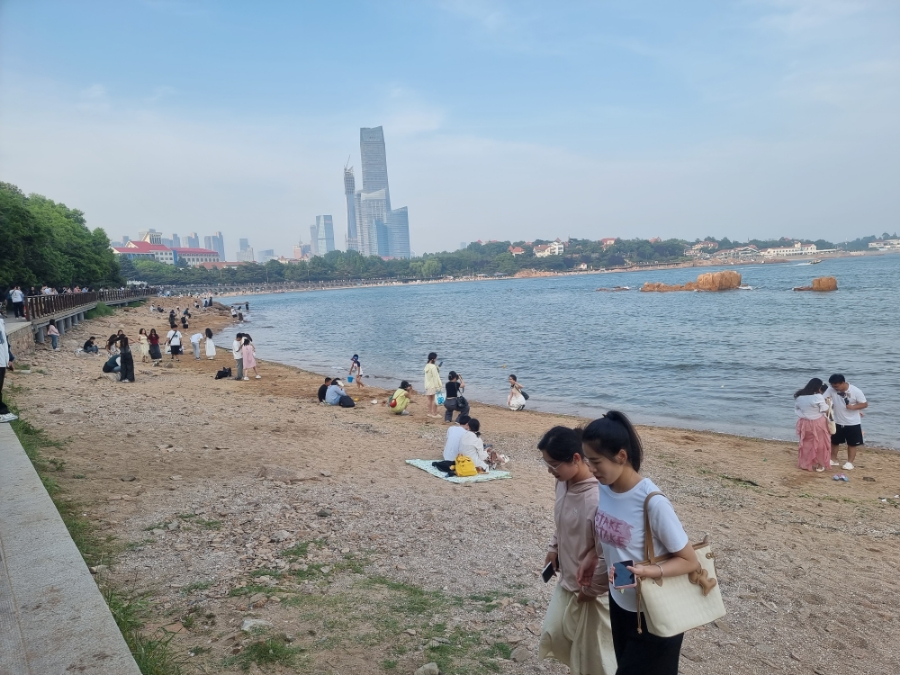 칭다오 제2해수욕장(青岛第二海水浴场)➡️제3해수욕장(青岛第三海水浴场) - 태평각공원