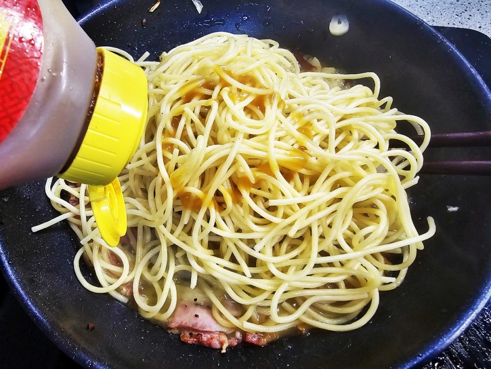 베이컨 새우 오일파스타 만들기 스파게티 종류