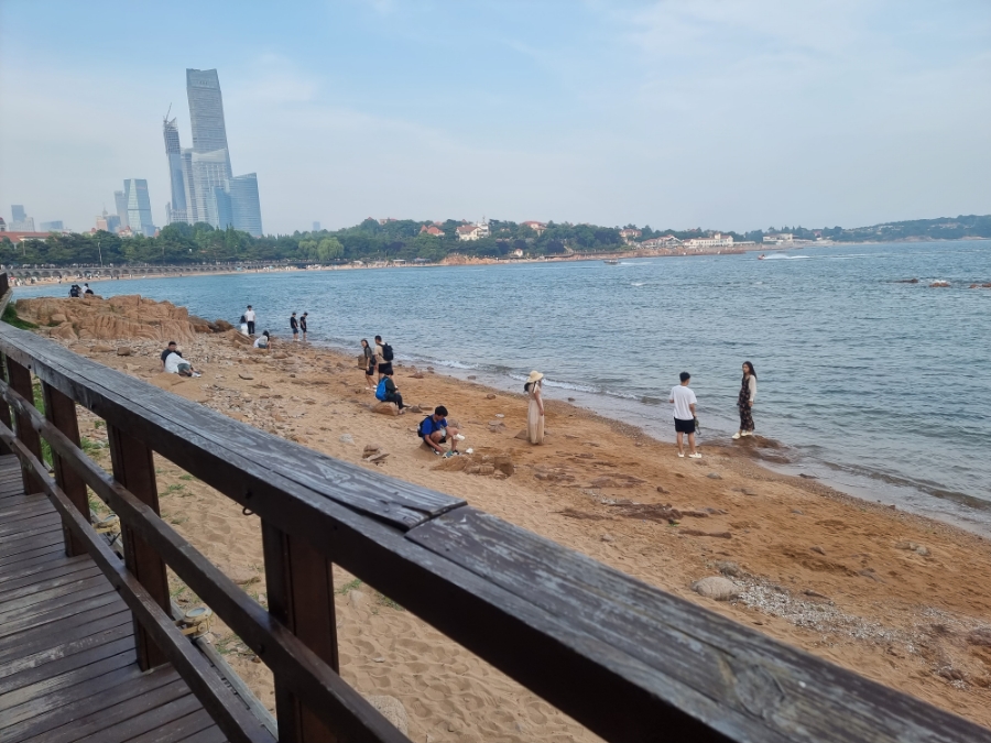 칭다오 제2해수욕장(青岛第二海水浴场)➡️제3해수욕장(青岛第三海水浴场) - 태평각공원