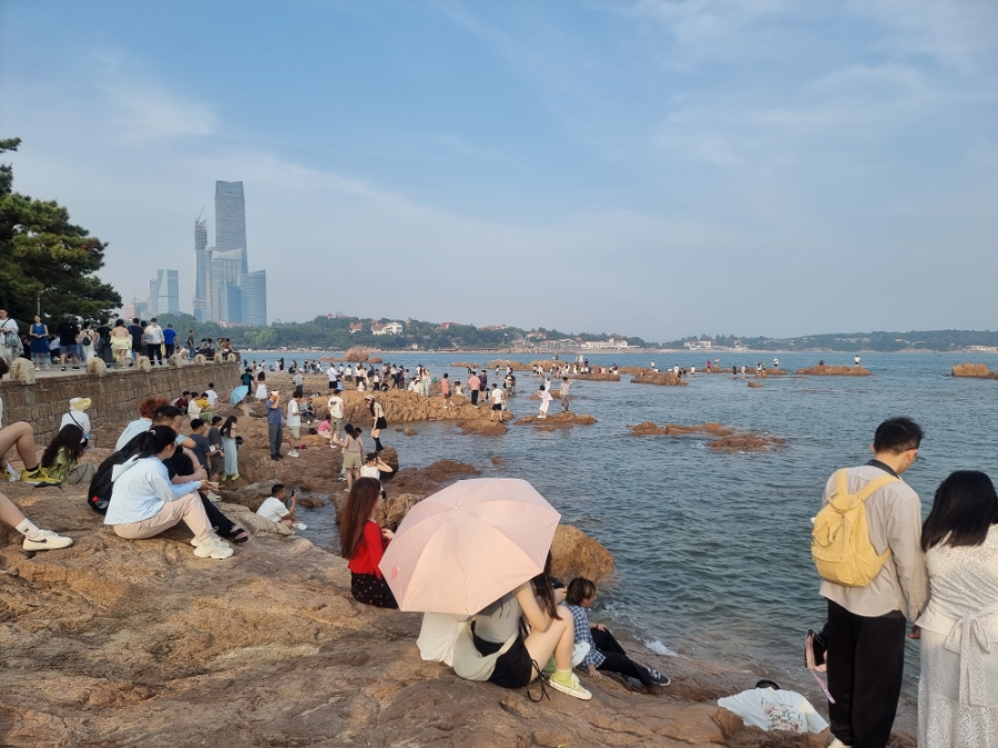 칭다오 제2해수욕장(青岛第二海水浴场)➡️제3해수욕장(青岛第三海水浴场) - 태평각공원