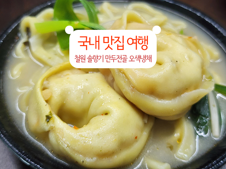 국내 맛집 여행 철원 솔향기 만두전골 오색냉채