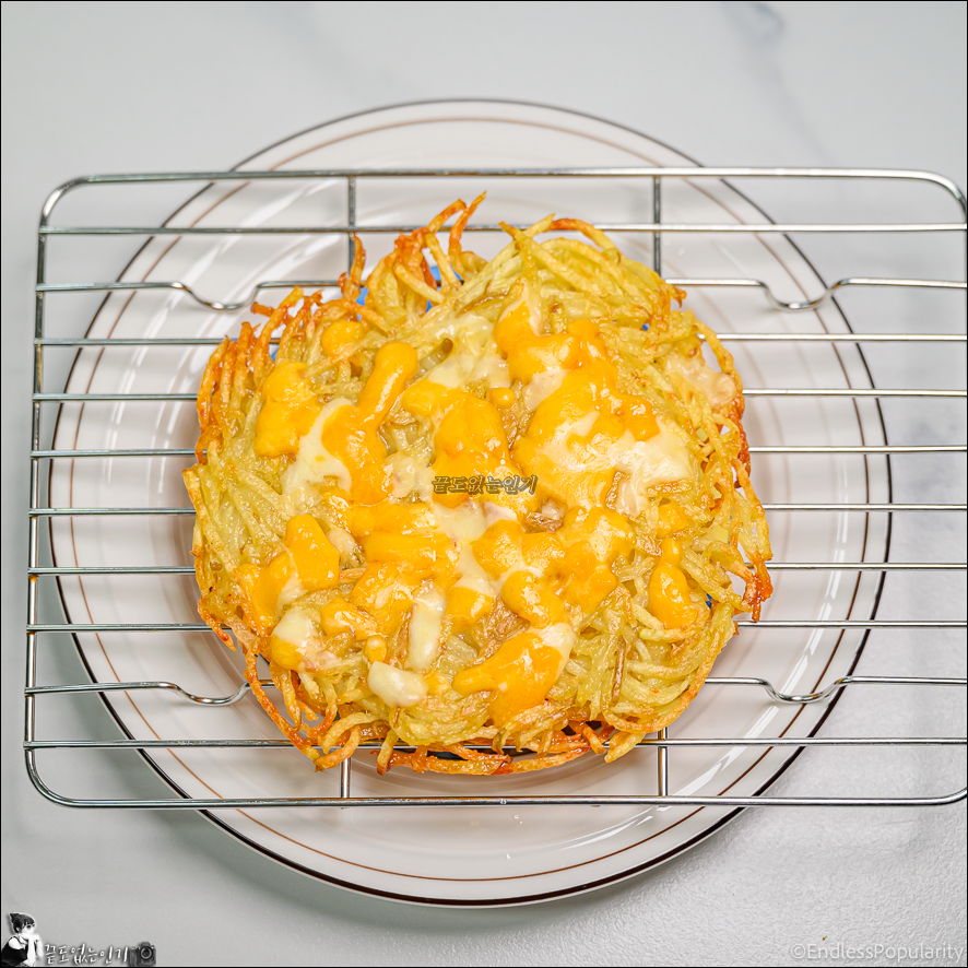 바삭한 감자전 만들기 1인분 치즈 감자채전 레시피 추천