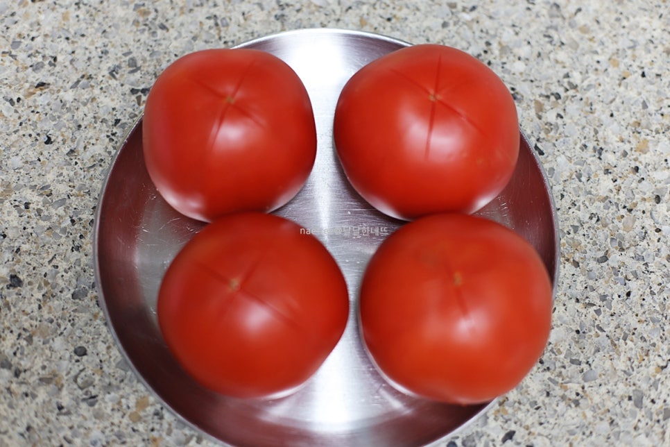 익힌 토마토쥬스 만들기 토마토주스 만들기