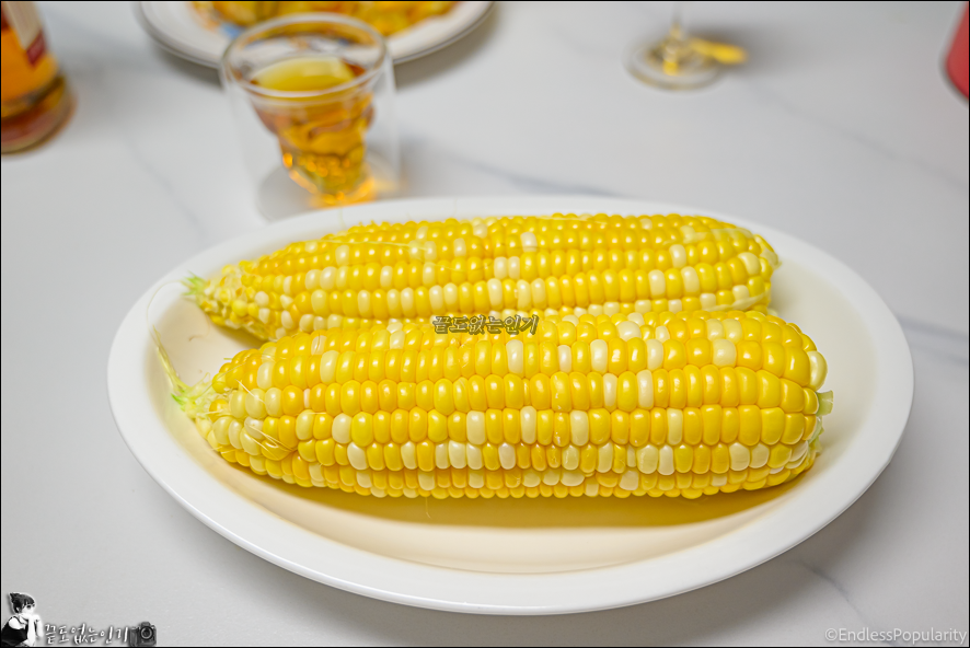 제철 초당옥수수 전자레인지 찌는법 먹는법 칼로리