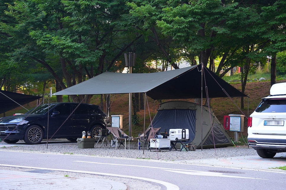 캠핑타프 추천 카즈미 비바 블랙코팅 렉타타프 올리브 카키 폴대 풀셋