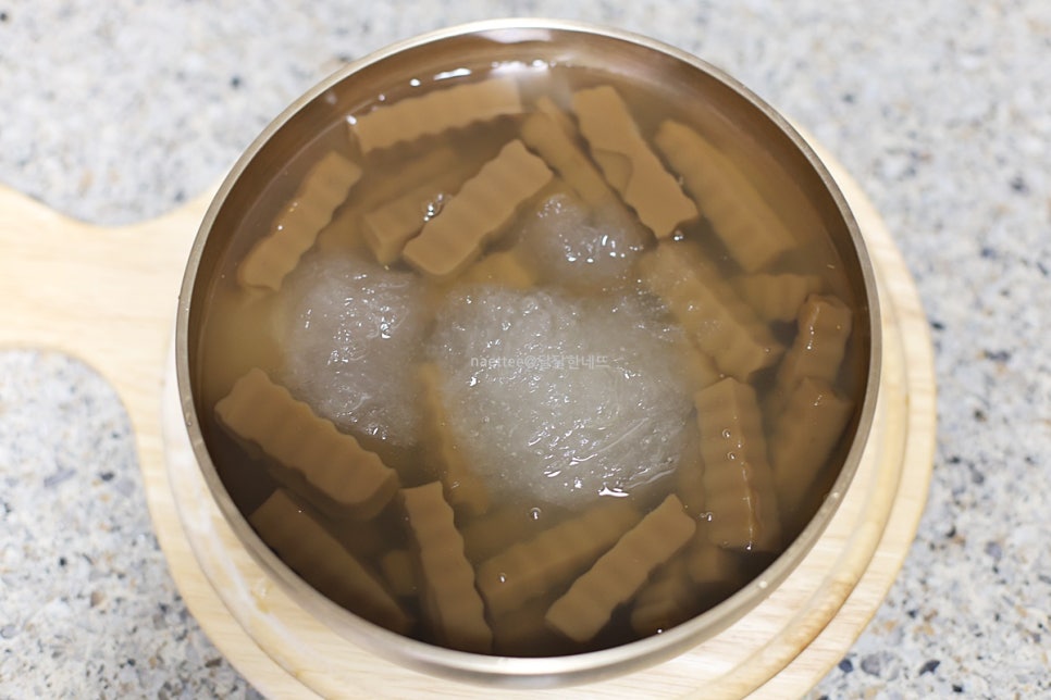 냉면육수 묵사발 만들기 묵밥 도토리묵사발 만들기