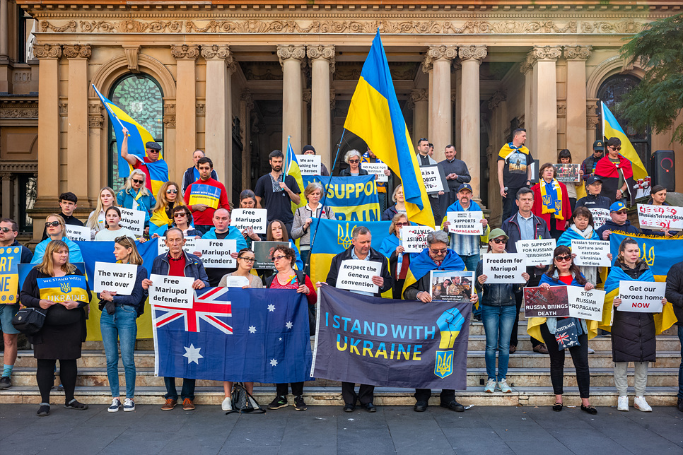 [호주 시드니여행] 러시아 전쟁 규탄 시위