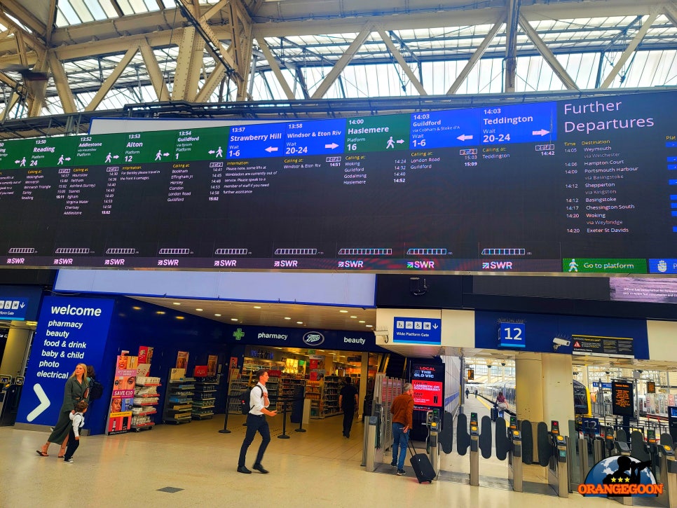 (영국 런던 / 런던 워털루역 #2) 런던 남서부로 향하는 기차 여행의 시작. 런던 워털루 역 London Waterloo Station
