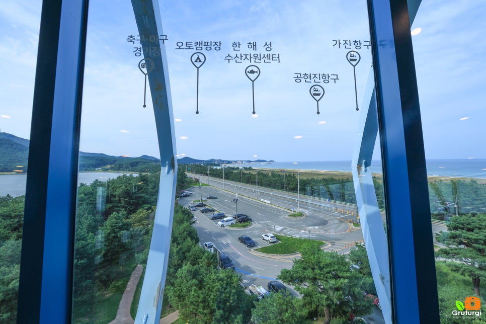 송지호 관망타워 송지호 해수욕장 고성 해변 송지호 오토캠핑장