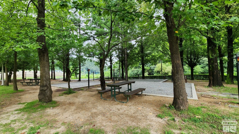 계곡과 수영장이 있는 여름 캠핑장 상소동 오토캠핑장