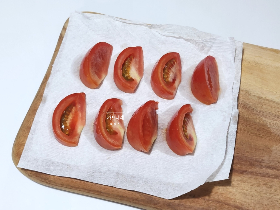 토마토 카프레제 샐러드 만들기 발사믹소스