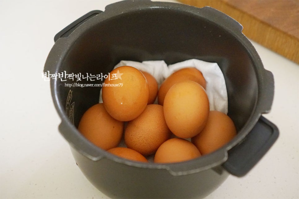 전기밥솥 구운계란 만들기 맥반석계란 만드는법