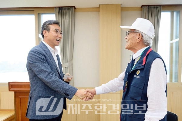오순문 서귀포시장, 시민들 가려운 곳 긁기 나서..읍면동 순회방문
