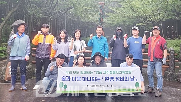 제주시 절물자연휴양림, 자연 친화적 산수국 꽃길 조성