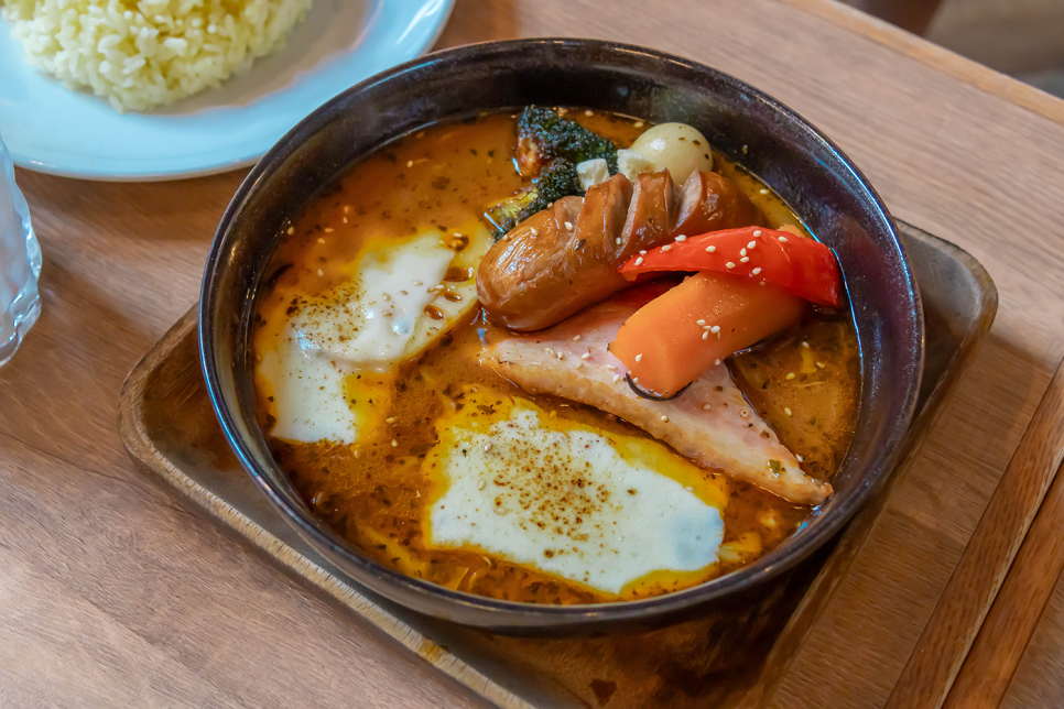 일본 북해도 여행 홋카이도 맛집 가라쿠 스프카레, 멜론, 뷔페