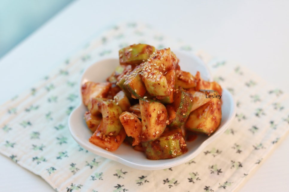 오이무침 레시피 생오이무침 양념 만드는 법