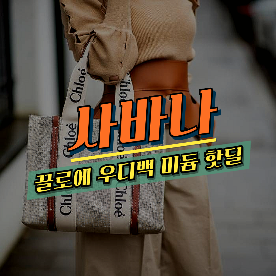사바나 직구 방법 끌로에 우디백 미듐 핫딜