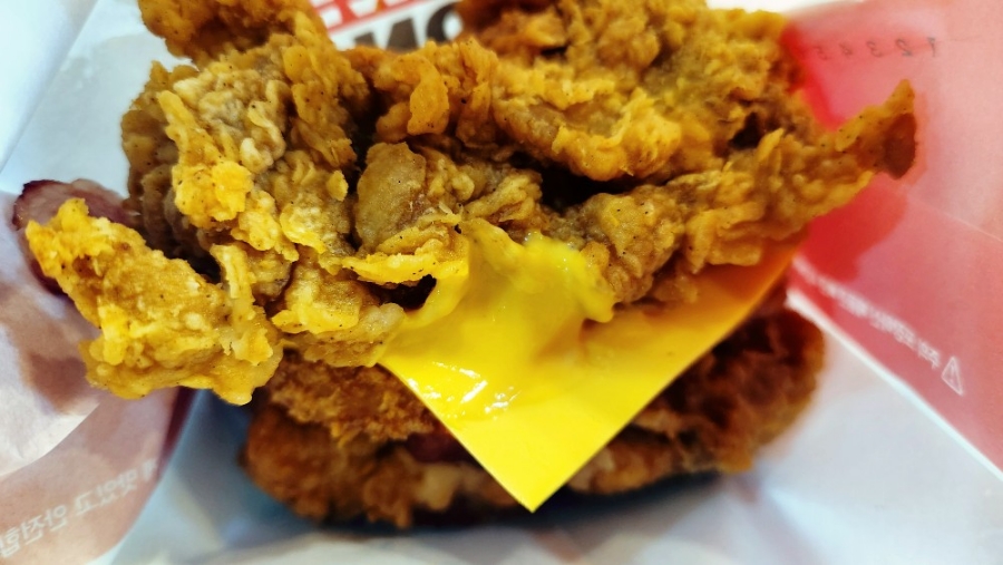 KFC 징거더블다운통다리, 급만남 후식은 설빙~^^