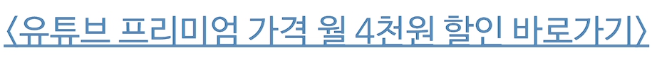 유튜브 프리미엄 우회 가격 계정 정지없이 결제 해보기