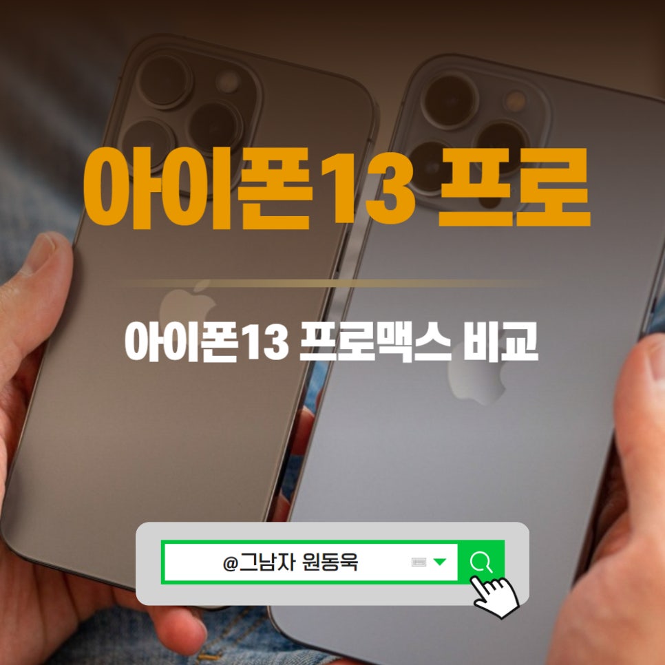 아이폰13 PRO, 아이폰13 프로 맥스 promax 카메라 성능 비교